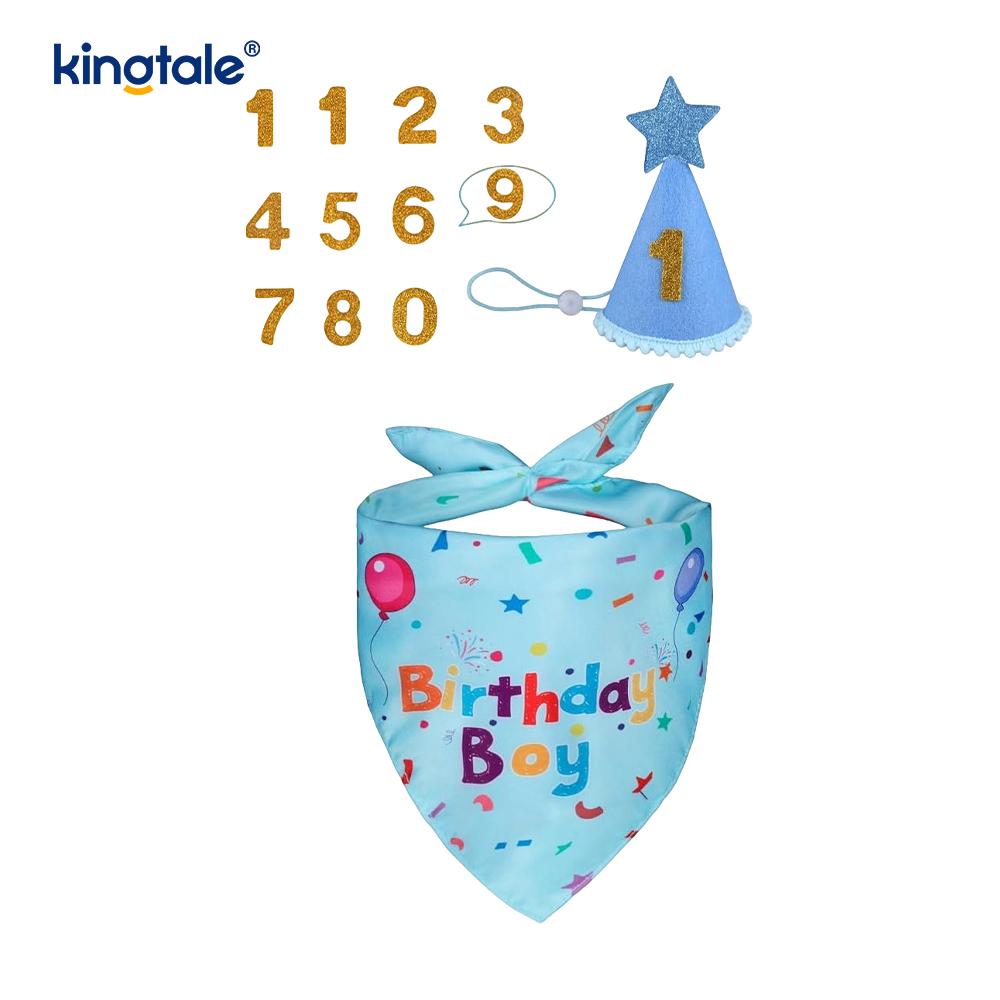 Kisállat születésnapi bandana készlet