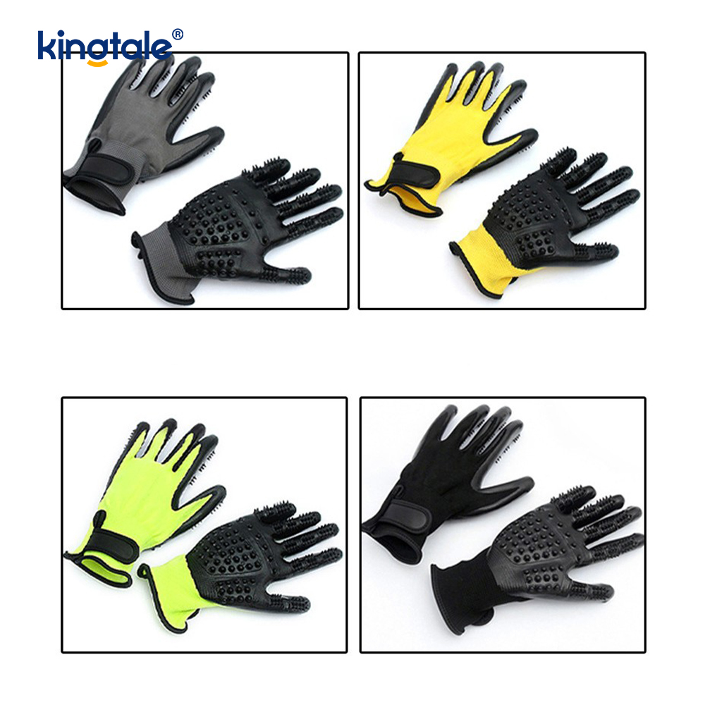 Kisállatszőreltávolító kesztyű Gyengéd kisállatápoló kesztyűkefe Deshedding Glove