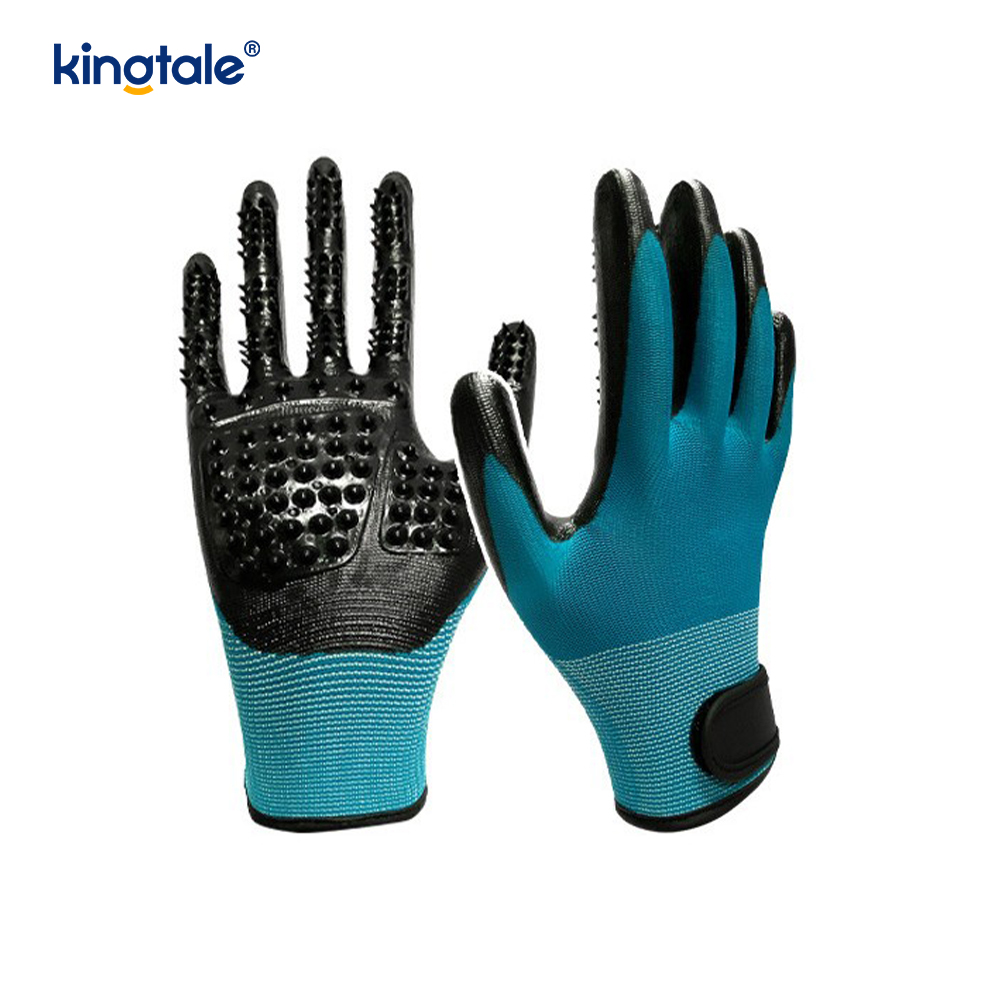 Kisállatszőreltávolító kesztyű Gyengéd kisállatápoló kesztyűkefe Deshedding Glove