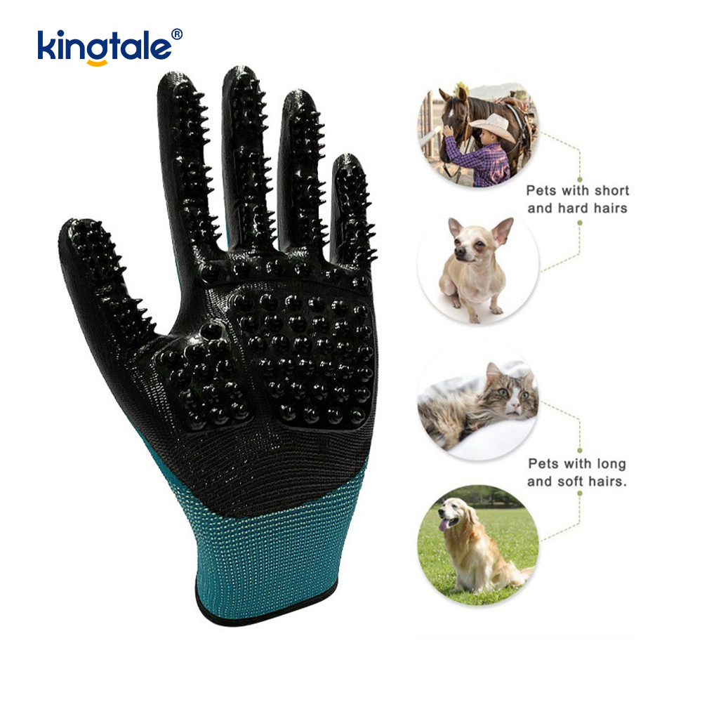 Kisállatszőreltávolító kesztyű Gyengéd kisállatápoló kesztyűkefe Deshedding Glove