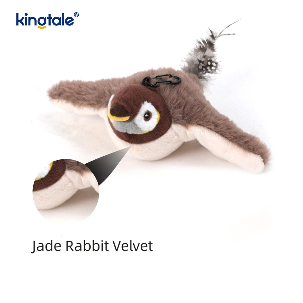 Simulált veréb kisállat plüssjáték minden fajtához Cat Kicker Macskamenta játékok Sparrow