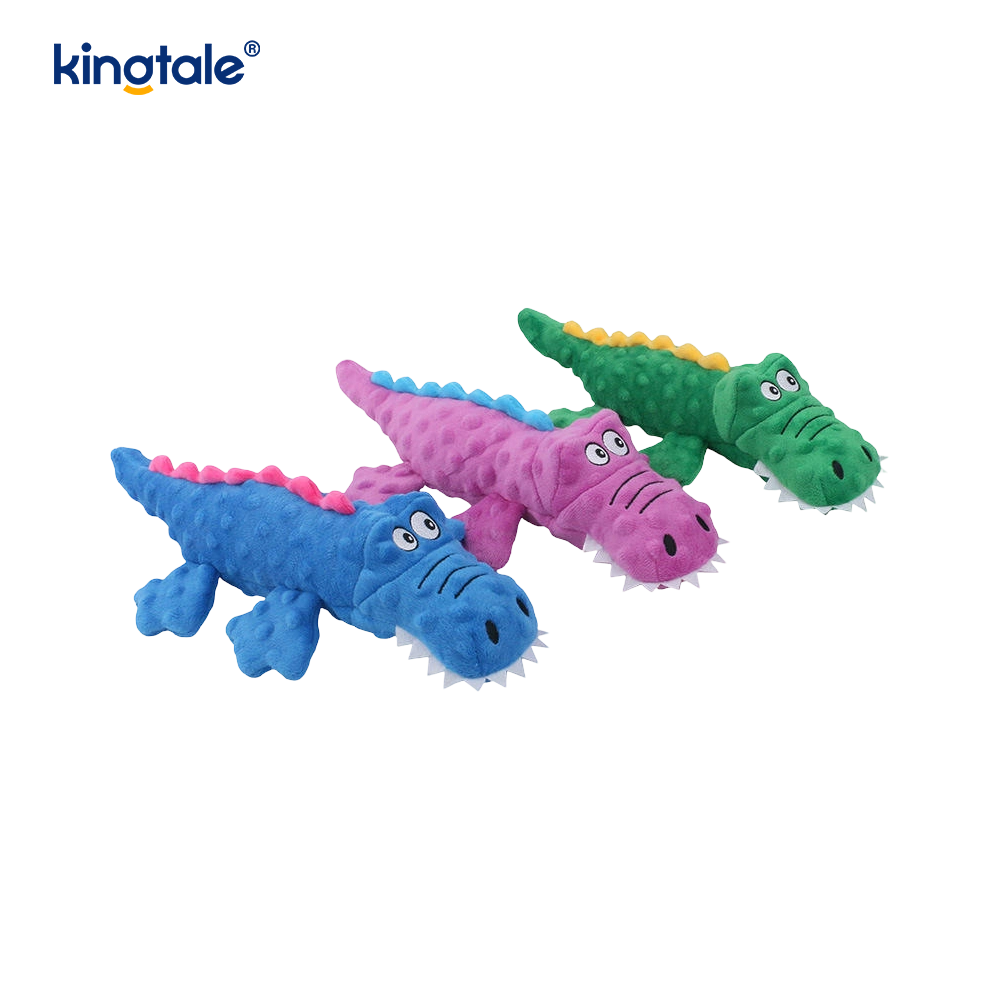 Pet Squeak krokodil plüss játék fogak tisztításához