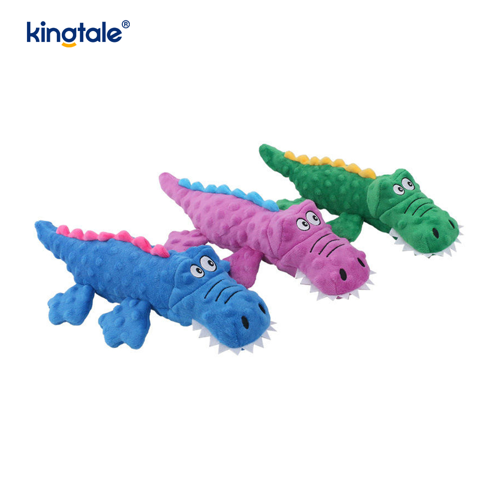Pet Squeak krokodil plüss játék fogak tisztításához