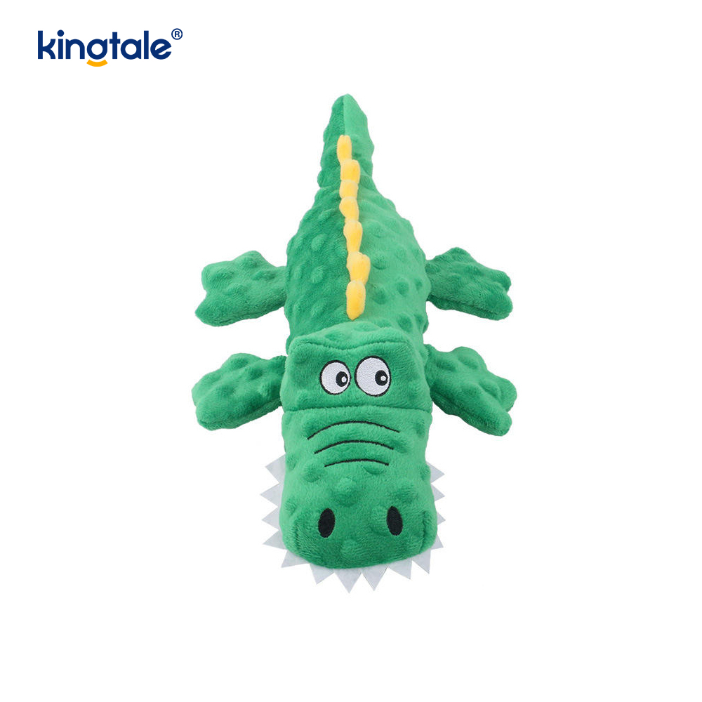 Pet Squeak krokodil plüss játék fogak tisztításához