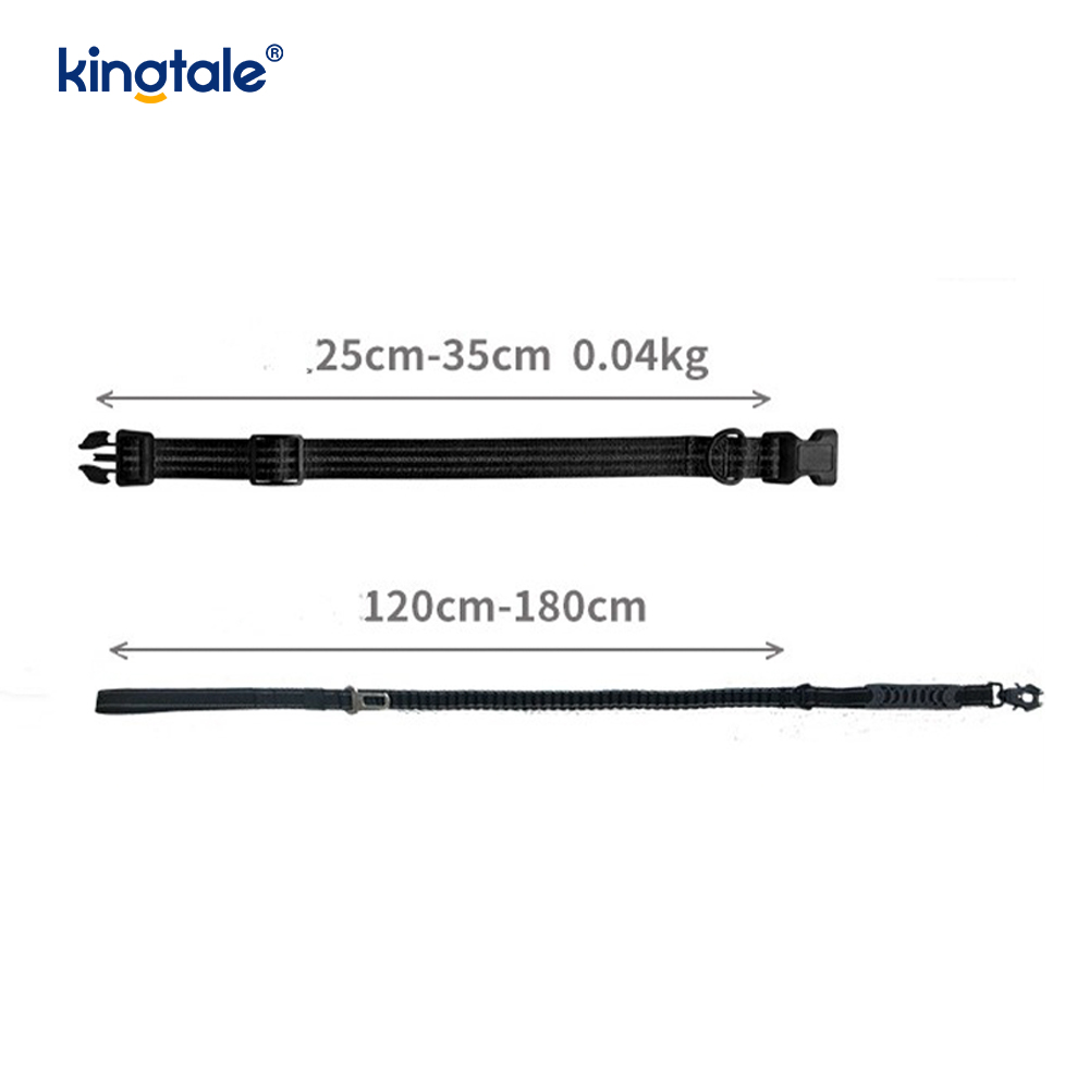 Fényvisszaverő No Pull Heavy Duty taktikai kutyanyakörv póráz Bungee póráz
