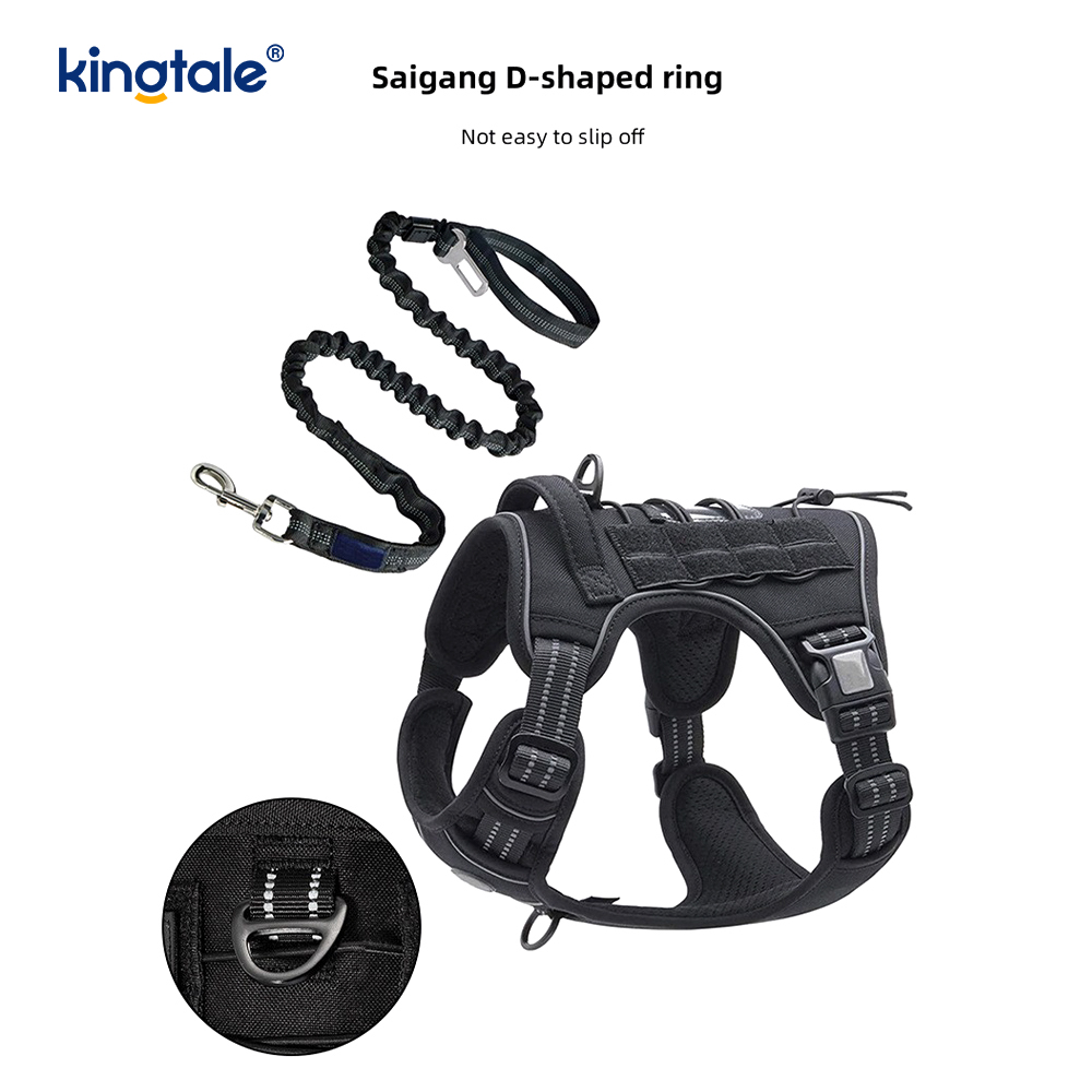 Szilárd No Pull Nylon nagy teherbírású kutyaöv mellény edzőhámok Mellkas
