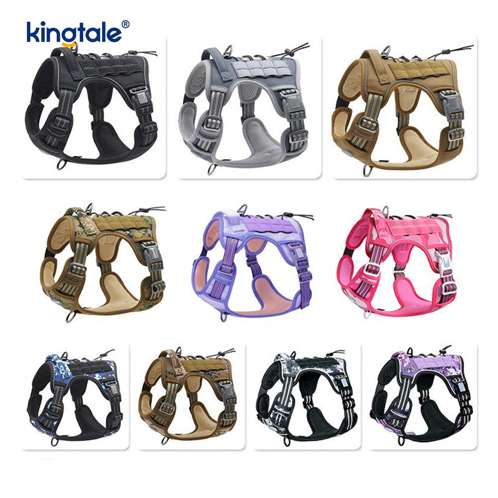 Szilárd No Pull Nylon nagy teherbírású kutyaöv mellény edzőhámok Mellkas