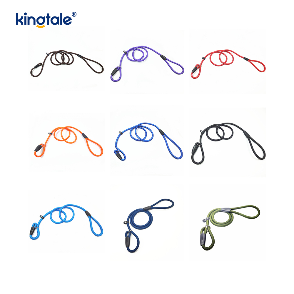 Slip Lead Dog Póráz Erős Nylon kötél Póráz Kutyakiképző póráz házi kedvenceknek