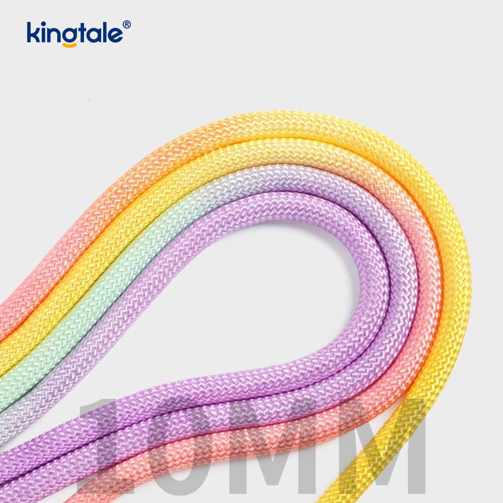 Húzásmentes, tartós, állítható nylon dupla nyéllel színes kutyacsúsztató póráz