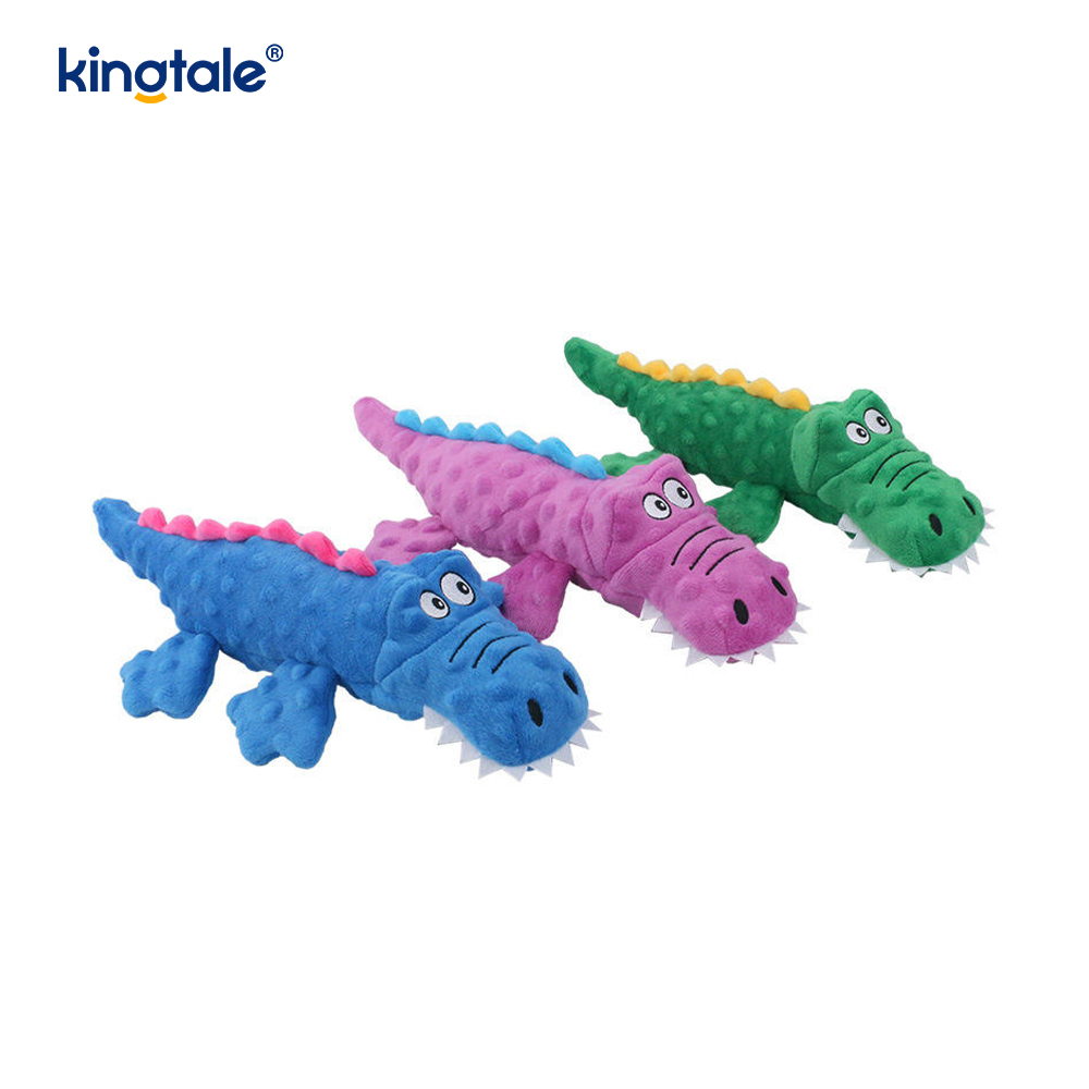 Crocodile Voice Plüss rágójáték kutyának