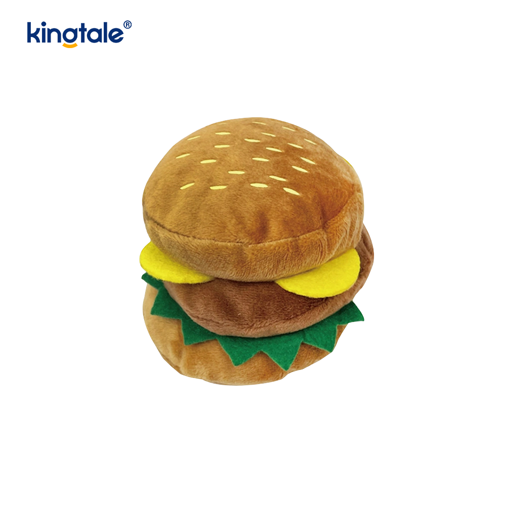 Élelmiszer sikoltozó játék Hamburger, sült krumpli, csirkecomb macskának és kutyának