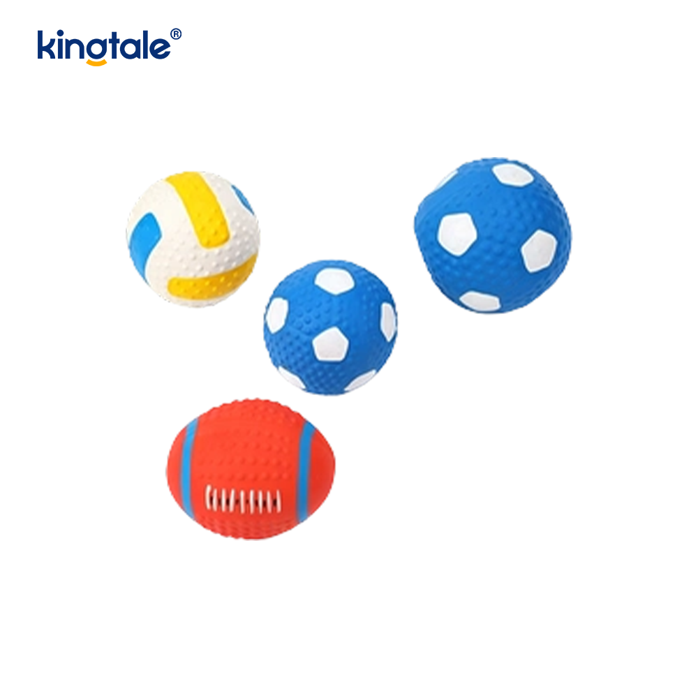 Latex nyikorgó kisállatjátékok (futball, foci, röplabda)