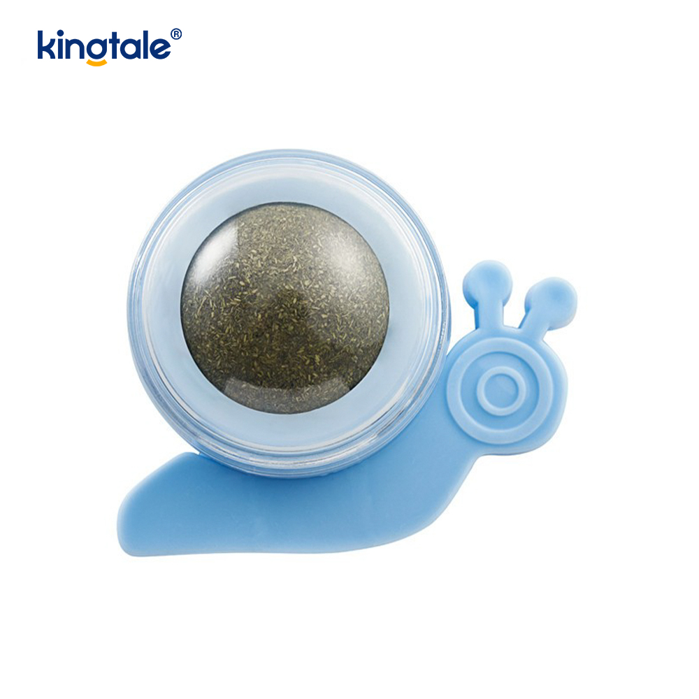 Csiga forgó macskamenta golyó őrlőfogak fogtisztító csemegegolyó