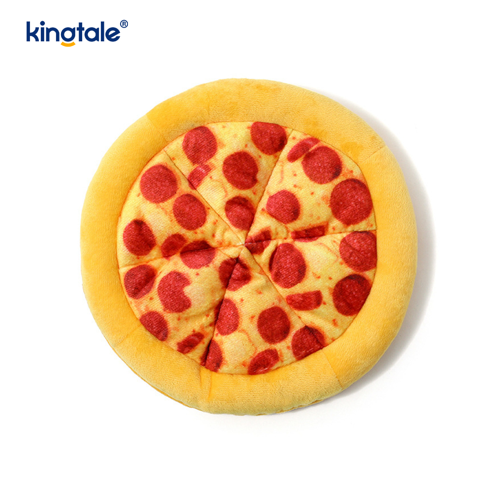 Vicces nyikorgó rágójátékok háziállatok számára – pizza és fánk